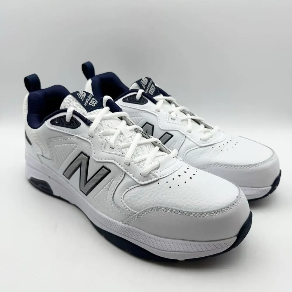 New Balance Mens 857v3 Athletic Shoes Size 7.5 XW 4E White Navy Blue NIB